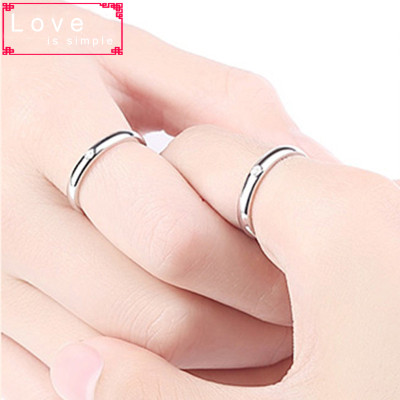 Nhẫn Đôi Bạc Nhẫn Cặp Bạc Đơn Sơ Chính  Hãng BẠC HIỂU MINH NC029T