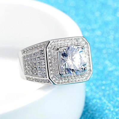 Nhẫn Nam Bạc Hiểu Minh NA549S - Bảo Hành Vĩnh Viễn ( Hàng Chính Hãng )