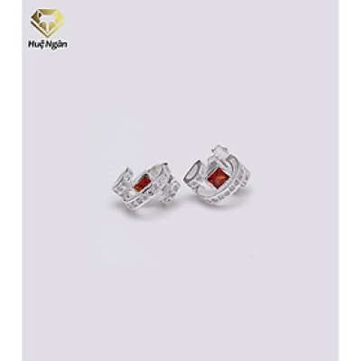 Bông tai bạc Ý 925 Huệ Ngân - Cầu vồng đẹp YE006
