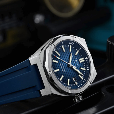 Đồng hồ nam chính hãng IW CARNIVAL IW711G-2 Kính sapphire ,chống xước ,Chống nước 50m ,Bảo hành 24 tháng,Máy cơ (Automatic),dây cao su cao cấp, mặt xanh thiết kế đơn giản dễ đeo