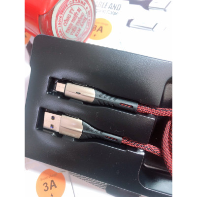 Dây sạc nhanh 3A Ham mer ( H-C12-V8 ), Chân cắm Micro, Có đèn báo, hàng chính hãng bảo hành 12 tháng