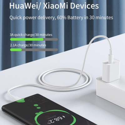 Cáp Sạc nhanh Wiwu Youpin Series G103 USB C sang Type C 60W kết nối các thiết bị hỗ trợ USB Type, truyền dữ liệu tốc độ cao - Hàng chính hãng