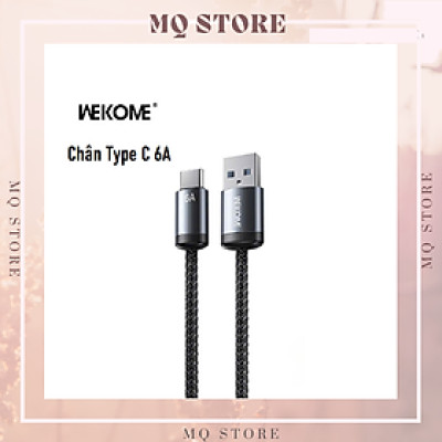 Cáp sạc nhanh Wekome WDC-32 chân cắm Type C -ip- Micro usb bọc dù , chống đứt, độ dài 1m akz ( hàng chính hãng)