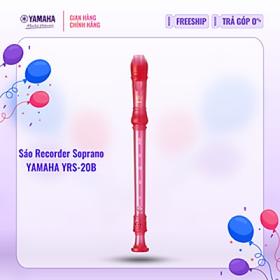 Sáo dọc Recorder Soprano Rainbow YAMAHA YRS-20BP kèm túi đựng - Tiêu chuẩn giáo dục quốc tế