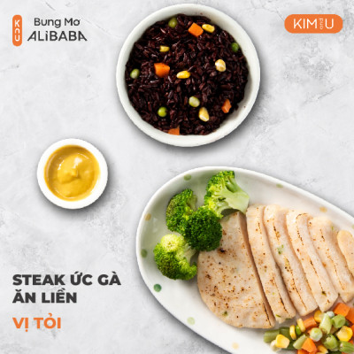 Ức Gà Steak Vị Tỏi Hàn Quốc Ăn Liền Healthy Tăng Cơ Giảm Cân - Gói 100g