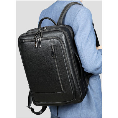 Balo nam da bò BAOHA LEATHER BHM2304 Ba lô laptop 16inch, thiết kế mới đa năng hơn