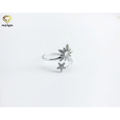 Nhẫn bạc Ý 925 Huệ Ngân - Hoa tuyết RR1726