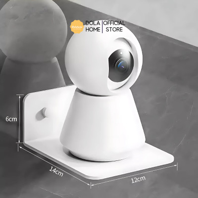 Kệ treo kim loại Dola Home để máy chiếu, camera, bộ phát WiFi, loa, bàn phím không cần khoan đục có lỗ đi dây điện.