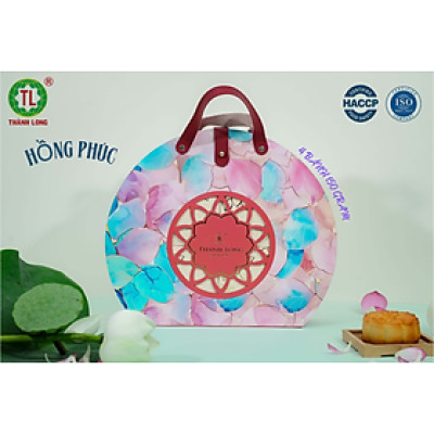 Hộp bánh trung thu 4 bánh 1 trứng 150g - Hồng Phúc - Thành Long 600g - Việt Nam