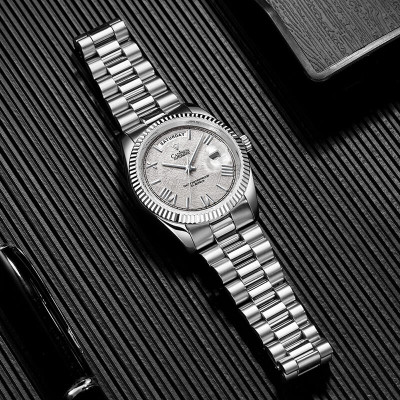 Đồng Hồ Nam Cadisen C8185M1 Chính Hãng Full Box Chống Nước Kính Chống Xước Dây Thép BH 2 Năm Máy Cơ