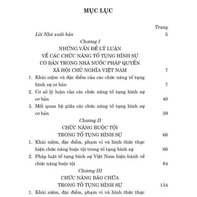 Các chức năng tố tụng hình sự cơ bản trong nhà nước pháp quyền xã hội chủ nghĩa Việt Nam (Sách chuyên khảo)
