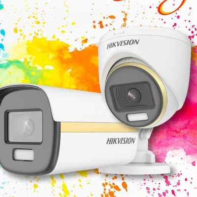 Camera HDTVI ColorVu Có Màu Ban Đêm 2MP HIKVISION DS-2CE12DF3T-F_Hàng Chính Hãng