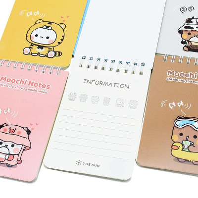 Sổ Lò Xo Moochi Notes B7 - Kẻ Ngang - 120 Trang 80gsm - The Sun 04