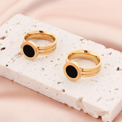 Nhẫn titan nữ cao cấp cách điệu thép không gỉ titanium trangsucpt có 3 màu sắc NNUT33 Women Pin