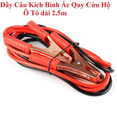 Dây cáp điện đấu ắc quy kích nổ ô tô 2.5m