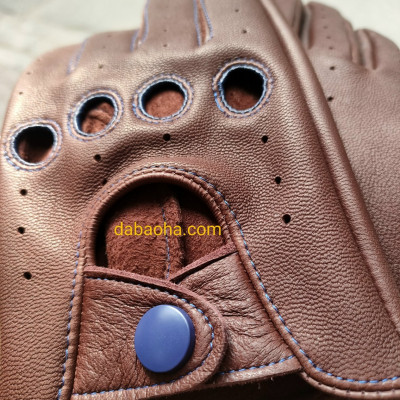 Găng tay nam da cừu nguyên tấm BHYST33 Găng tay lái xe, găng tay phượt