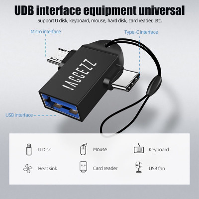 Đầu Chuyển Đổi OTG Cổng Type-C Sang USB 3.0 - Chất Liệu Vỏ Kim Loại Cáp OTG USB Type C to USB 3.0 Đầu Chuyển Đổi USB OTG Type C Tốc Độ Cao Tương Thích Với Điện Thoại Máy Tính Type C Micro Usb sang Usb 3.0 cao cấp tiện dụng Hàng Nhập Khẩu