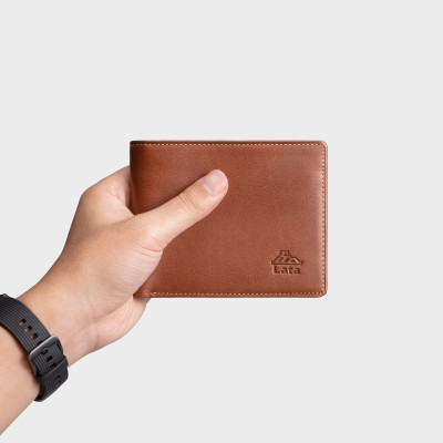 Ví nam da bò Lata ( Thời trang nam - Ví da thật LVN70 )