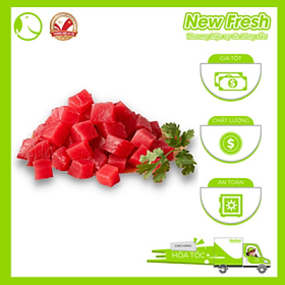 [GIAO NHANH HCM]  Cá Ngừ Đại Dương Fillet Cắt Hạt Lựu - Túi 500Gr