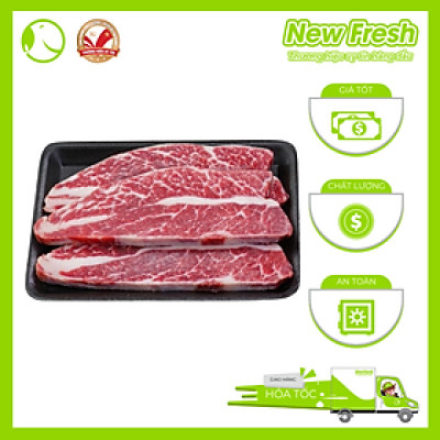 [GIAO NHANH HCM] Sườn Non Bò Mỹ Không Xương Cắt Lát Nướng BBQ - Khay 500Gr