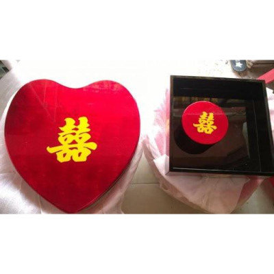 Mâm quả sơn mài cao cấp Thanh Bình Lê các loại quả vuông, tròn, trái tim và lục giác