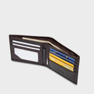 Ví nam da bò Trita ( Thời trang nam gấp 2 ngang - Ví da RVN04 )