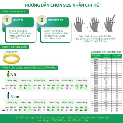 Nhẫn Nam Bạc Hiểu Minh NA552 - Bảo Hành Vĩnh Viễn ( Hàng Chính Hãng )