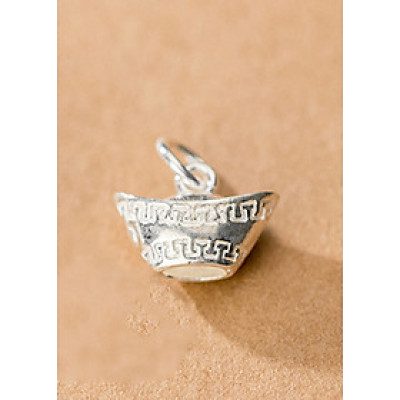 Charm bạc thỏi bạc treo - ngọc Quý Gemstones