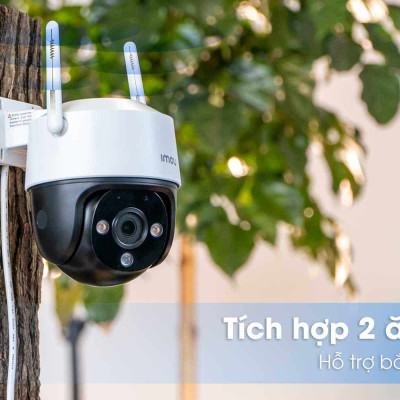 Camera WIFI ngoài trời IMOU S21FP, S41FP có màu ban đêm, xoay 360 độ - Hàng chính hãng