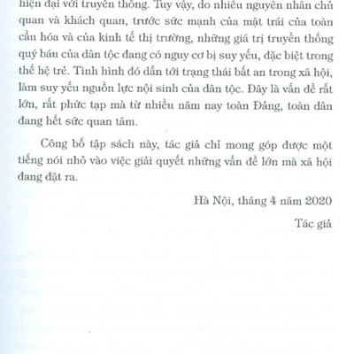Vì Một Nền Văn Hóa Dân Tộc, Hiện Đại (Mấy Vấn Đề Cấp Thiết Trong Sự Nghiệp Xây Dựng Và Phát Triển Văn Hóa Con Người Nước Ta Hiện Nay)