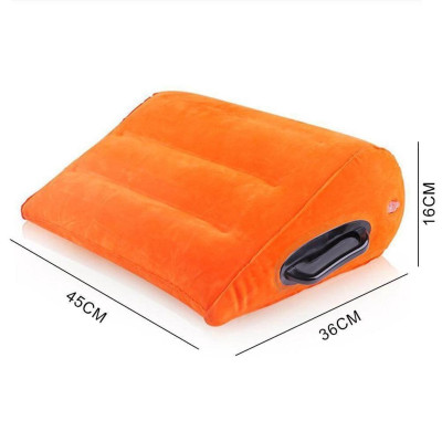 [Tặng Kèm Bơm Tay] Gối Tình Yêu Có Tay Vịn - Cho Các Đôi Tình Nhân, Gối Đệm Bơm Hơi Vải Nhung 45x35x16cm (Tùy Chọn Mẫu)