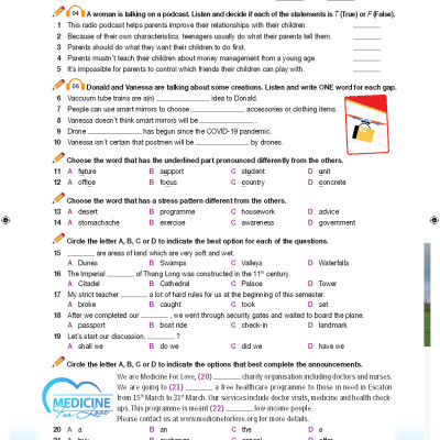 Bài tập Bổ trợ Tiếng Anh 12 Bright