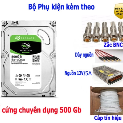 Trọn bộ 4 camera chính hãng Dahua HD1080