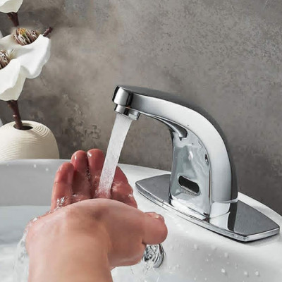 Vòi Lavabo cảm ứng Eurolife EL-A100 (Trắng bạc)