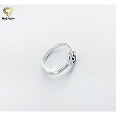 Nhẫn bạc Ý 925 Huệ Ngân - Happy Face TJ016 (li tay nhỏ)