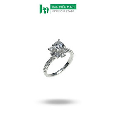  Nhẫn Nữ Bạc Đánh Đá Sang Chảnh Chính Hãng Bạc Hiểu Minh NU517