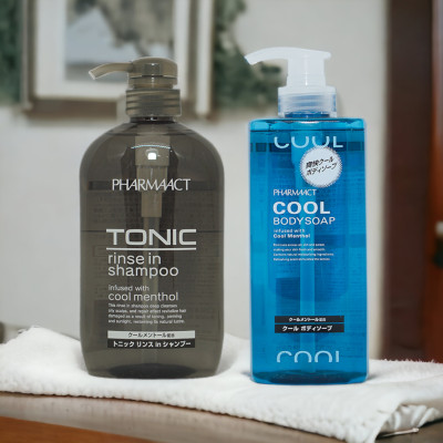 Dầu Gội Đầu Dành Cho Nam Chiết Xuất Bạc Hà Pharmaact Tonic Rinse In Shampoo  (Chai 600mL)