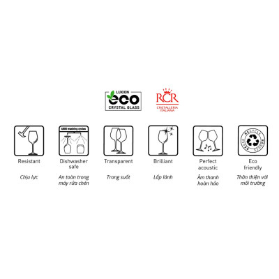 Ly Thuỷ Tinh Pha Lê Ý RCR - Etna HB Tumblers 340ml