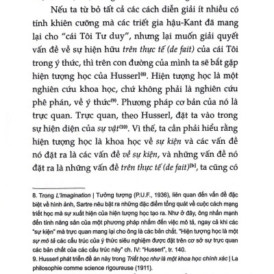 Tính Siêu Việt Của Tự Ngã - Phác Thảo Một Mô Tả Hiện Tượng Học