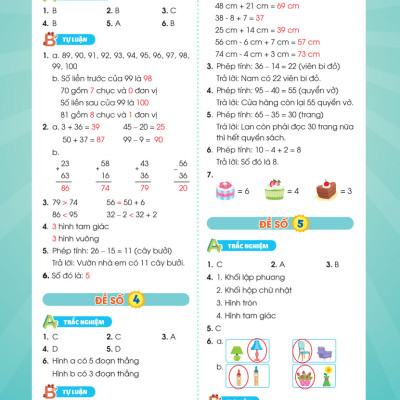 Phiếu Ôn Hè Toán Lớp 1 - Hành Trang Vững Kiến Thức Lên Lớp 2 (MEGA)