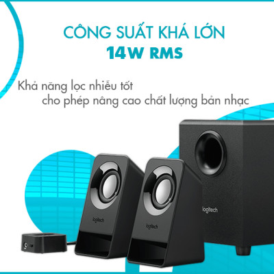 Loa Vi Tính Logitech Z213 14W - Hàng Chính Hãng
