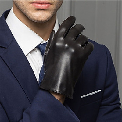 Găng tay nam da dê cao cấp - BHY8131 Bao tay nam mùa đông. Lót lông mềm mại, dễ chịu khi đeo.