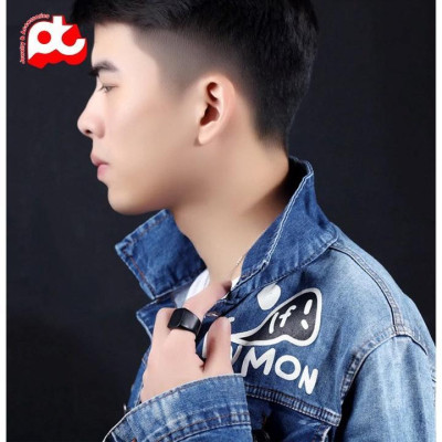 Nhẫn nam titan rẻ kiểu mặt trơn vuông to titan cao cấp thép không gỉ trangsucpt màu mạ đen PTNNA25