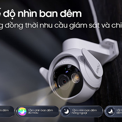 Camera IP Wifi IMOU Cruiser GS7EP 3MP và 5MP có màu ban đêm, đàm thoại 2 chiều - Hàng chính hãng