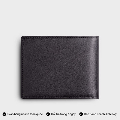 Ví nam da bò Trita ( Thời trang nam dáng ngang - Ví da RVN16 )