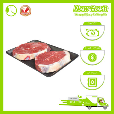 Lõi Vai Bò Úc Cắt Lát Nướng Steak - Khay 1Kg