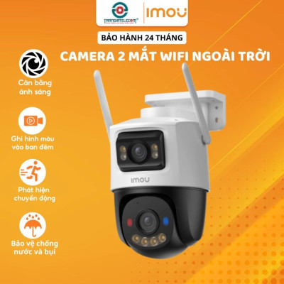 Camera Wifi 2 Mắt Kép Ngoài Trời IMOU S7XP / S7XEP / S7XFP xoay 360 độ, Cruiser Dual Đàm Thoại 2 Chiều - TRANGIATELECOM Hàng chính hãƞg Hàng nhập khẩu