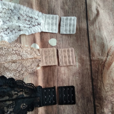 Miếng nối áo ngực bản 3 móc - da đậm