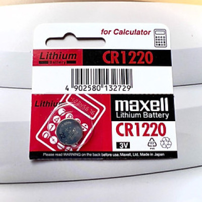 Pin CR1220 Maxell 3V (Viên Lẻ) Hàng Chính Hãng Made in Japan 1 Viên