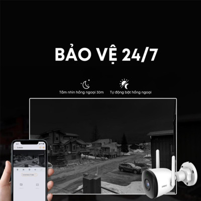 Camera Wifi Ngoài Trời 3MP IMOU IPC-F32P I Phát Hiện Chuyển Động, Chuẩn Chống Nước ip67 - TRANGIATELECOM Hàng chính hãƞg Hàng nhập khẩu